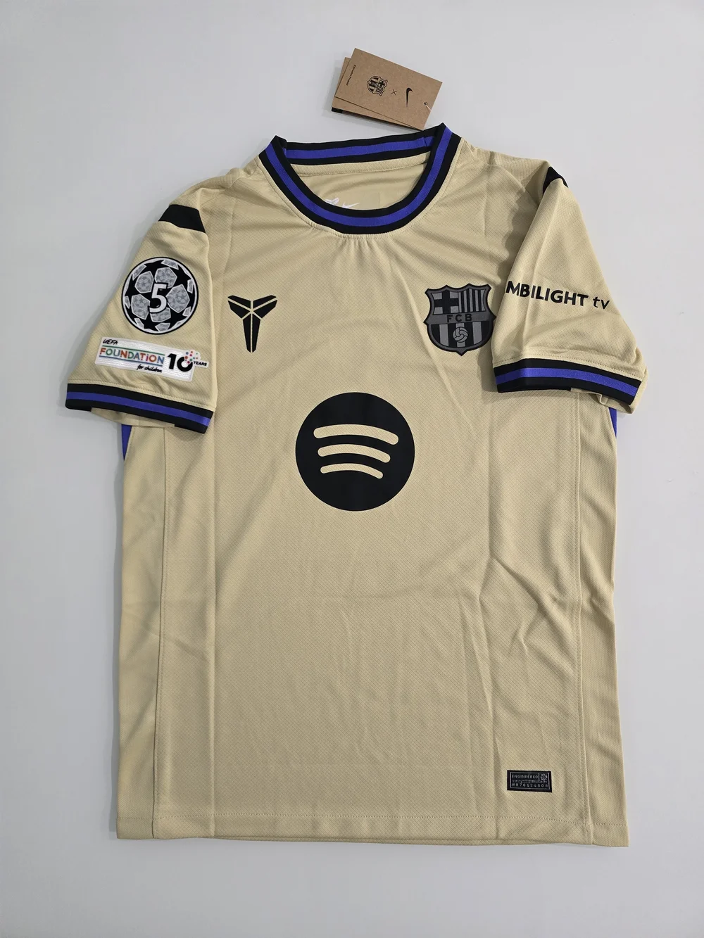 Pedri #8 Third Jersey — Beige